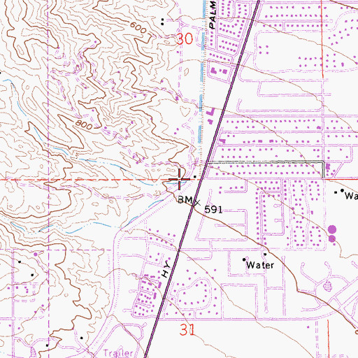 Topographic Map of Ramon Creek, CA