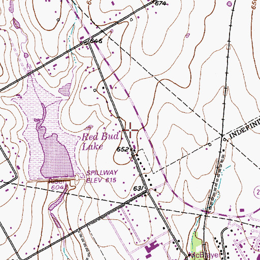 Topographic Map of Lorena Post Office, TX