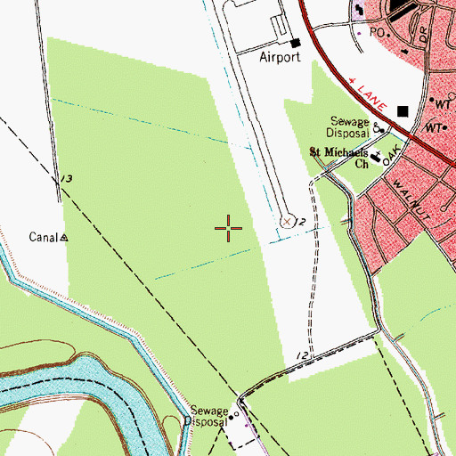 Topographic Map of Lake Jackson Post Office, TX