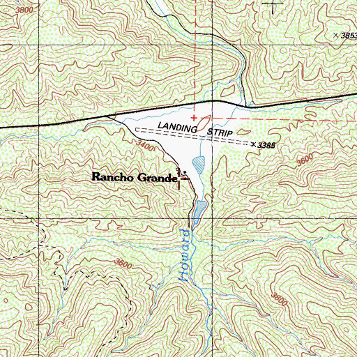 Topographic Map of Rancho Grande, CA
