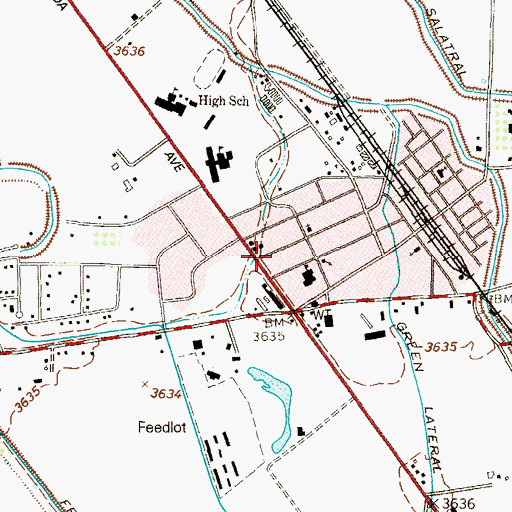 Topographic Map of Clint Post Office, TX