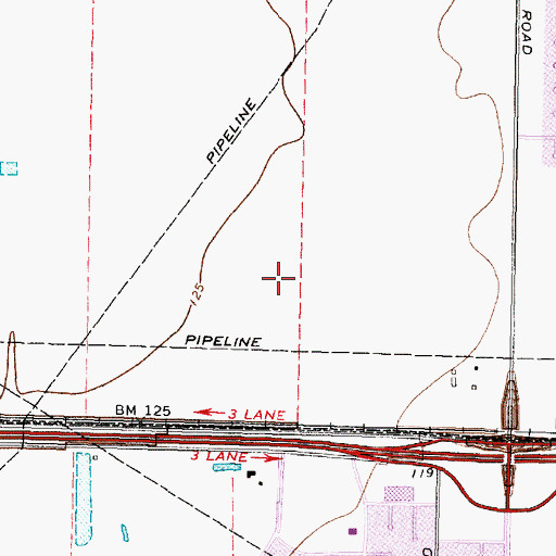 Topographic Map of Katy Post Office, TX