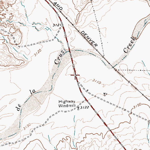 Topographic Map of Boys Ranch Post Office, TX