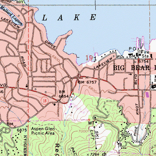 Topographic Map of Red Ant Canyon, CA