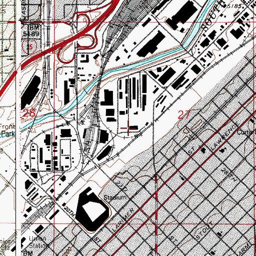 Topographic Map of American Medical Response, CO