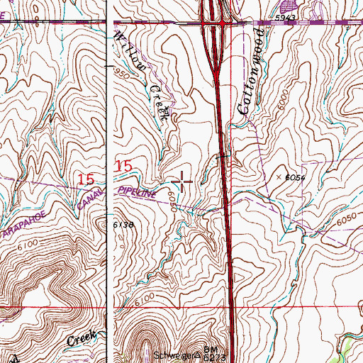Topographic Map of AirLife Denver Medical Transport, CO