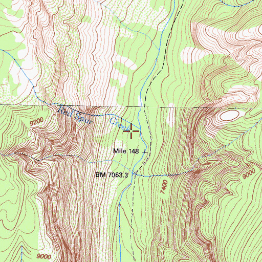 Topographic Map of Red Spur Creek, CA