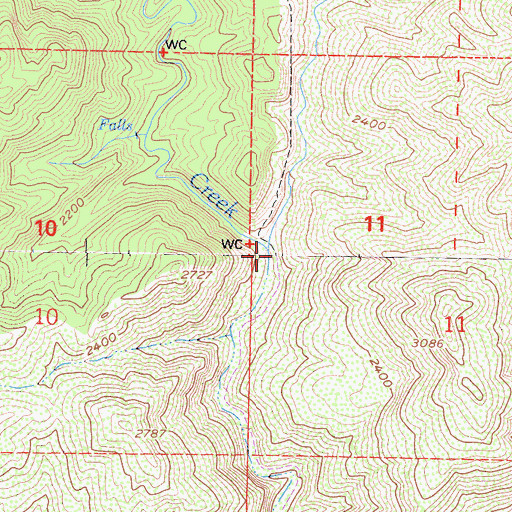 Topographic Map of Redrock Canyon, CA