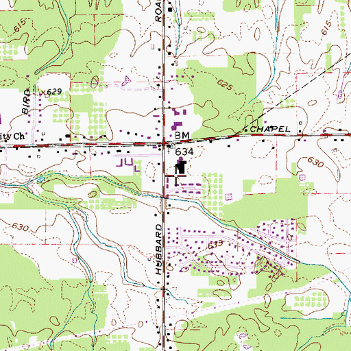 Topographic Map of Madison Township Police Department, OH
