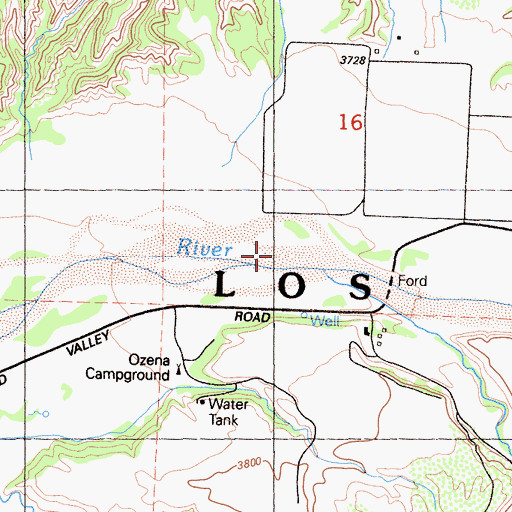 Topographic Map of Reyes Creek, CA