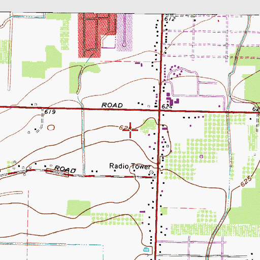 Topographic Map of Avon Lake Police Department, OH