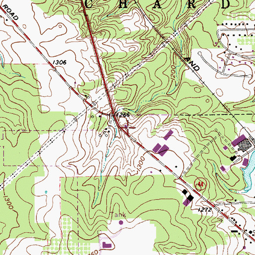 Topographic Map of Ohio State Highway Patrol - Chardon Patrol Post, OH