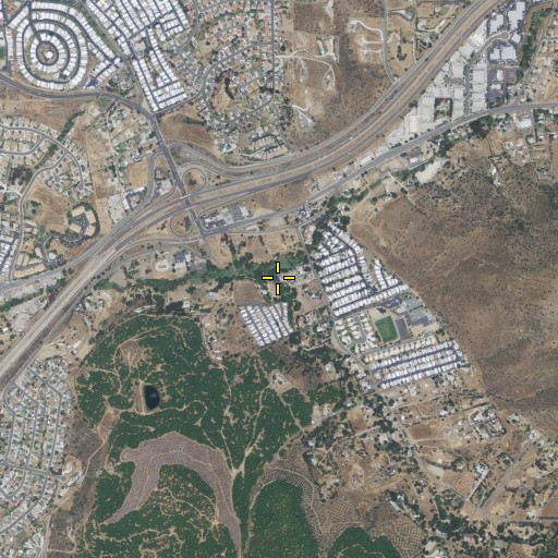Aerial/Satellite Image of Rios Canyon, CA
