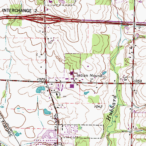 Topographic Map of Seville Police Department, OH