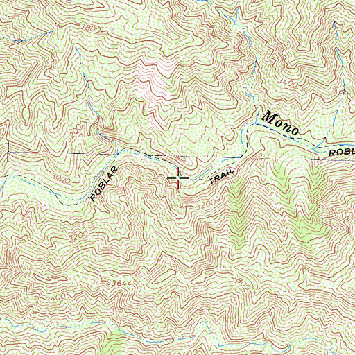 Topographic Map of Roblar Trail, CA