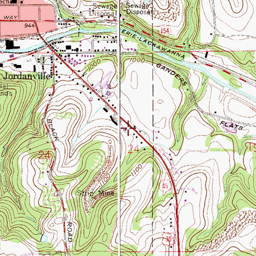 Topographic Map of Ohio State Highway Patrol - Lisbon Patrol Post, OH