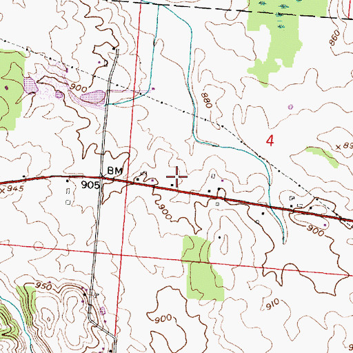 Topographic Map of Ohio State Highway Patrol - Lancaster Patrol Post, OH