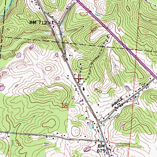 Topographic Map of Ohio State Highway Patrol - Jackson Patrol Post, OH