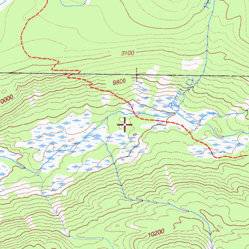 Topographic Map of Rock Creek Patrol Cabin, CA