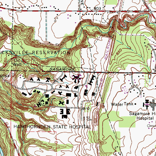 Topographic Map of Northcoast Behavioral Healthcare, OH