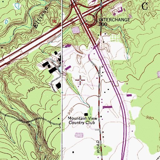 Topographic Map of Tripoint Medical Center, OH