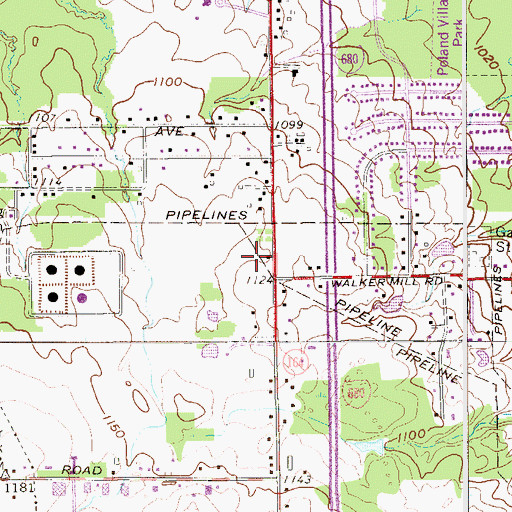 Topographic Map of Greenbriar Rehabilitation Hospital, OH