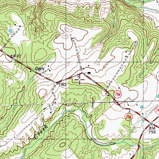 Topographic Map of Washington Township Fire and Rescue Training Center, OH