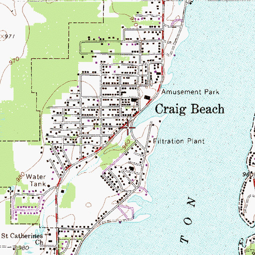 Topographic Map of Lake Milton Rescue Squad, OH