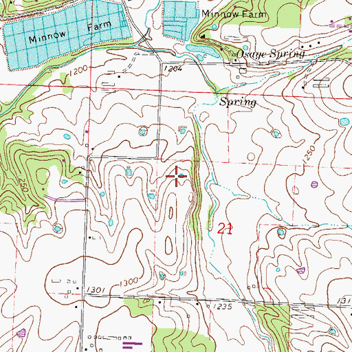 Topographic Map of Mercy Hospital Northwest Arkansas, AR