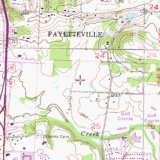 Topographic Map of Physicians Specialty Hospital, AR