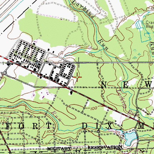 Topographic Map of Mid - State Correctional Facility, NJ