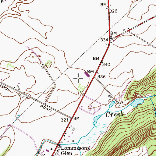 Topographic Map of Warren County Correctional Center, NJ