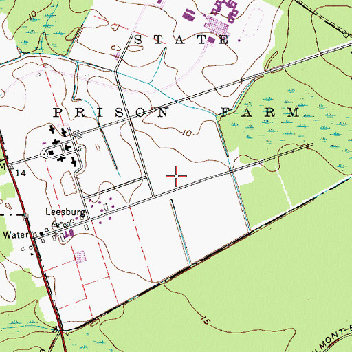 Topographic Map of Southern State Correctional Facility, NJ