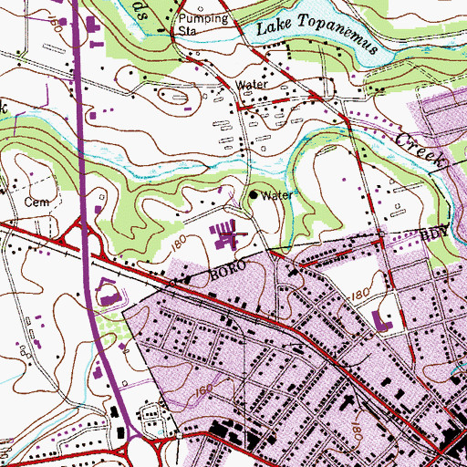 Topographic Map of Monmouth County Correctional Institution, NJ