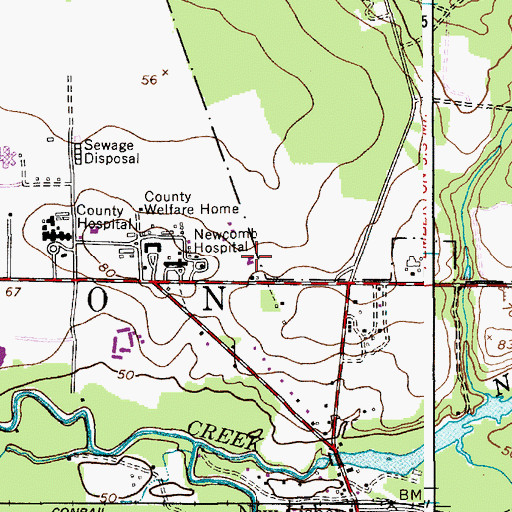 Topographic Map of Burlington County Juvenile Detention Center, NJ