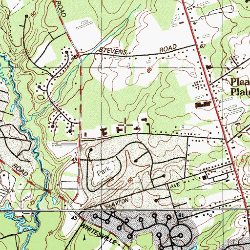 Topographic Map of Ocean County Juvenile Detention Center, NJ