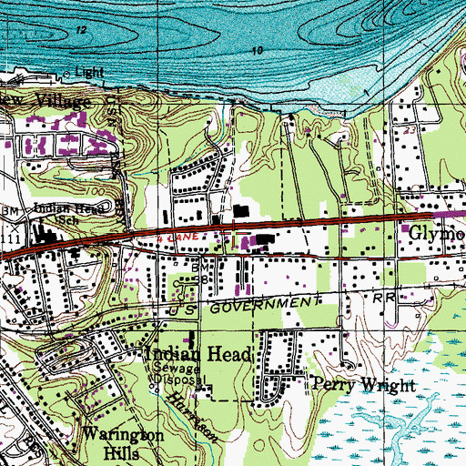 Topographic Map of Charles County Sheriff's Office District 2, MD