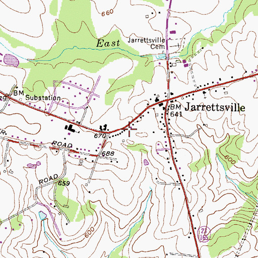 Topographic Map of Harford County Sheriff's Office Northern Precinct, MD
