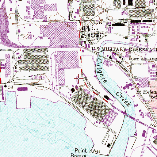Topographic Map of Maryland Transit Police, MD