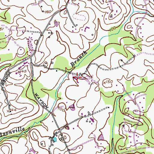 Topographic Map of Anne Arundel County Police Training Academy, MD