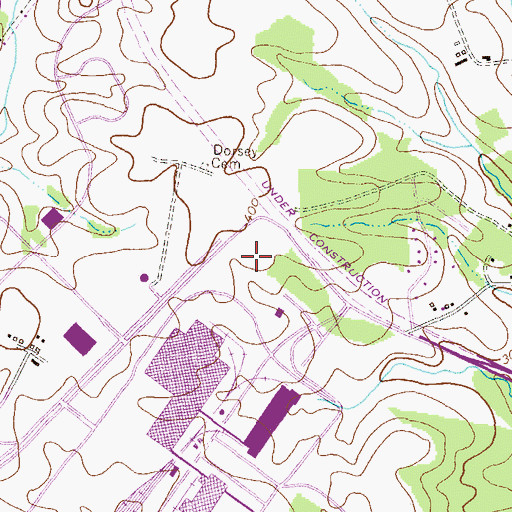 Topographic Map of Mid - Atlantic Regional Community Policing Institute, MD
