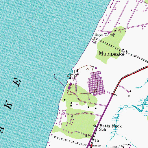 Topographic Map of Maryland Natural Resource Police Department, MD
