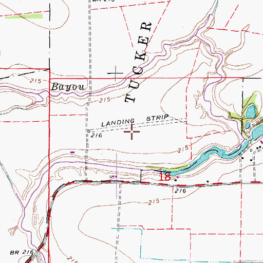 Topographic Map of Arkansas Department of Corrections Maximum Security Unit, AR