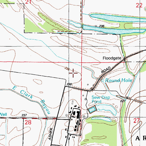 Topographic Map of Arkansas Department of Corrections Wrightsville Unit, AR