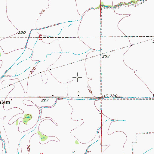 Topographic Map of Forrest City Federal Correctional Complex - Low Security Facility, AR