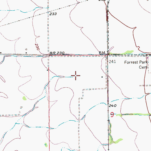 Topographic Map of Forrest City Federal Correctional Complex - Medium Security Facility, AR