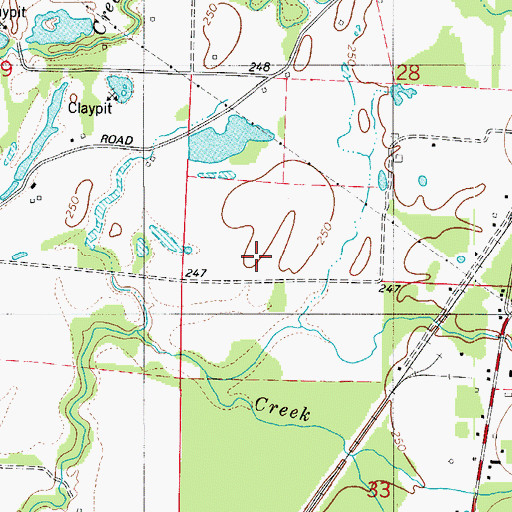 Topographic Map of Arkansas Department of Corrections Quachita River Unit, AR
