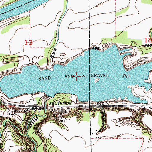 Topographic Map of Illinois and Michigan Canal National Heritage Corridor, IL