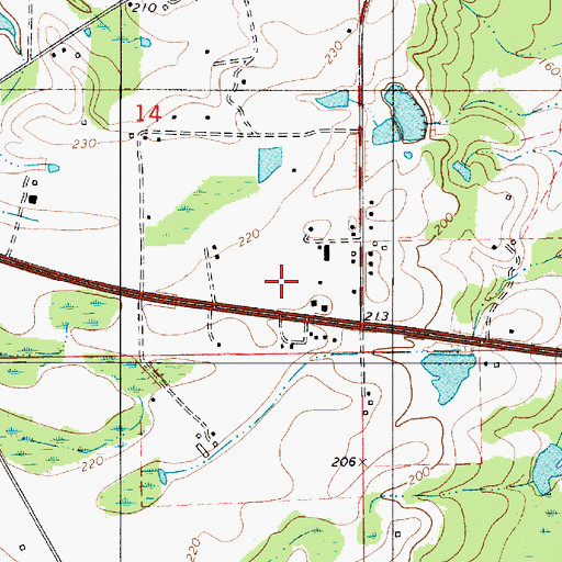 Topographic Map of Selma to Montgomery National Historic Trail, AL