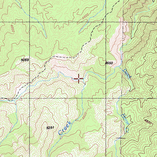 Topographic Map of Rose Creek, CA